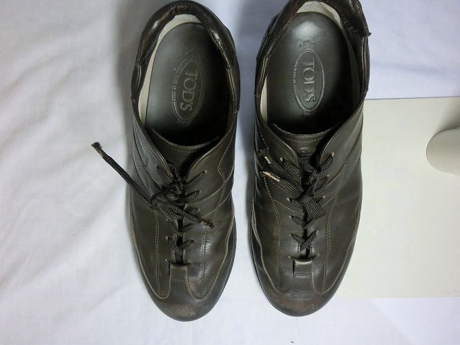 男性靴のスレの修理